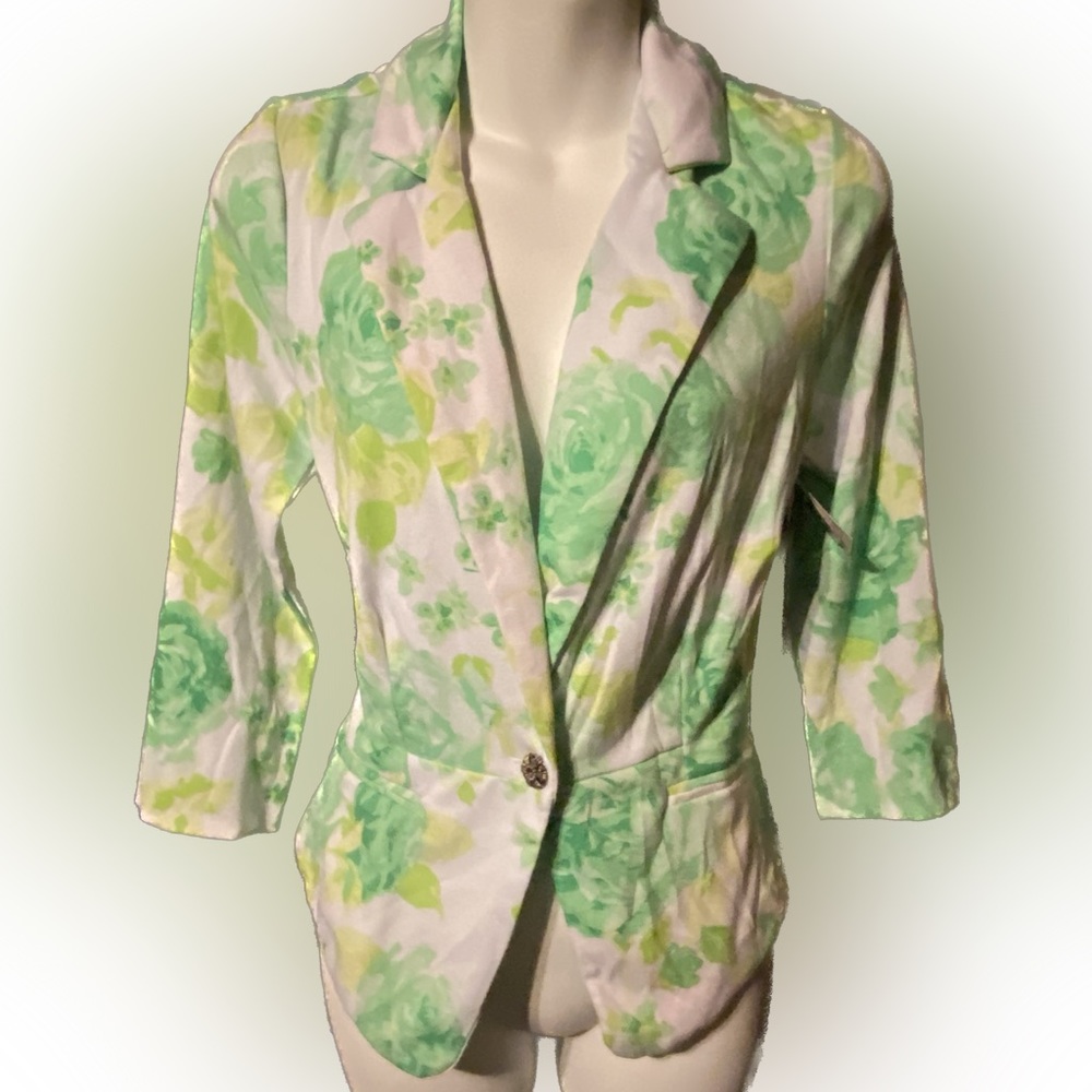 Light Spring Floral Print Jacket
